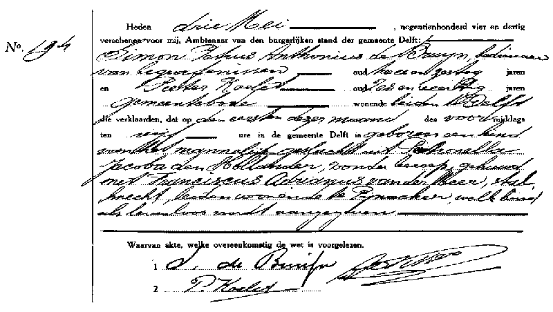 19340503 geb akte 194 ll zv FA vd Meer - PJ d Hollander